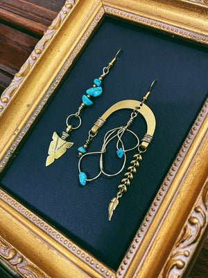 "Aria C" Earrings - Turquoise