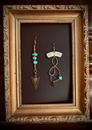 "Aria E" Earrings - Turquoise