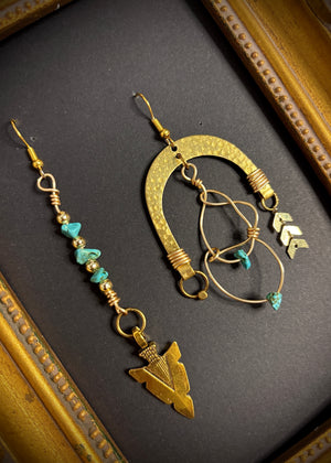 "Aria F" Earrings - Turquoise