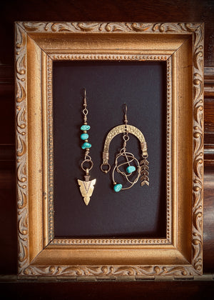 "Aria G" Earrings - Turquoise