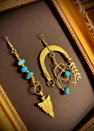 "Aria G" Earrings - Turquoise