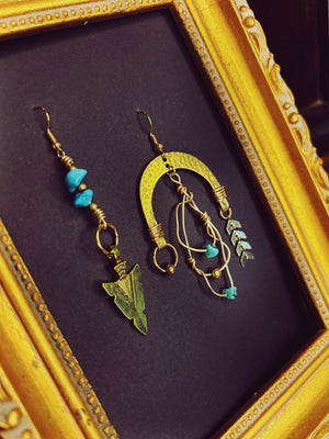 "Aria I" Earrings - Turquoise