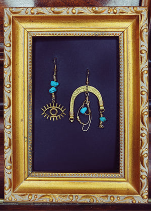 "Aria L" Earrings - Turquoise