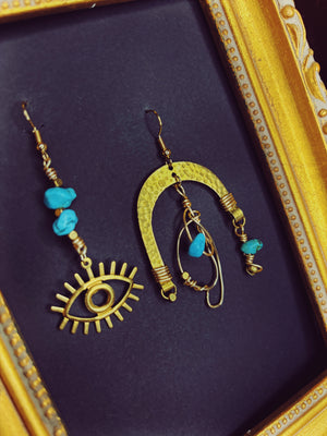 "Aria L" Earrings - Turquoise