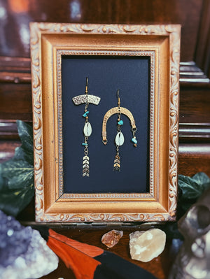 "Aria B" Earrings - Turquoise