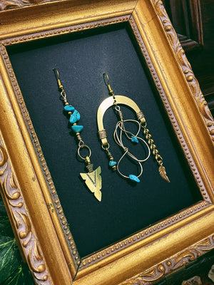 "Aria C" Earrings - Turquoise
