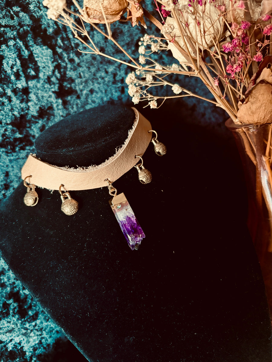 The Crystal Muse Choker - Amethyst