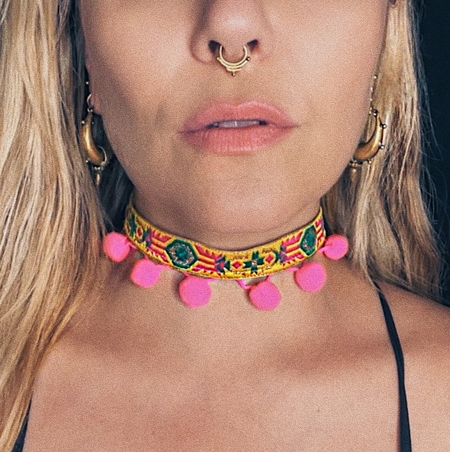 Gypsy Choker | Yellow
