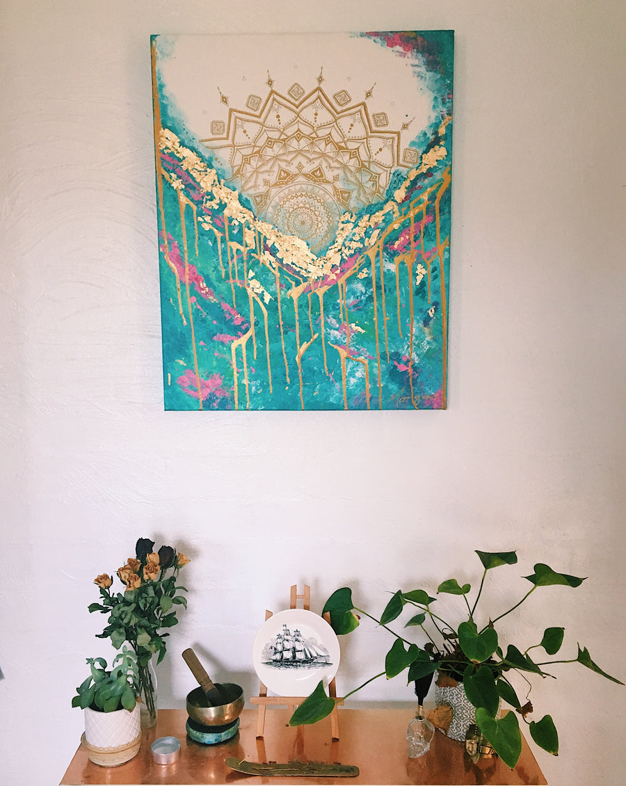 "AMALFI SUNRISE" - Original Canvas