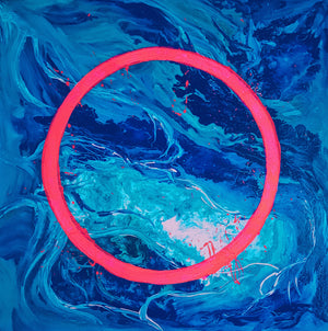 "OCEAN HOOPS THEORY" Original Canvas