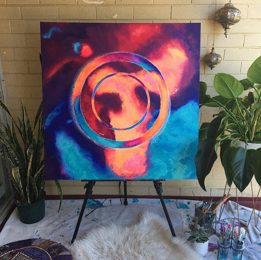 "TRANSPIRE" Original Canvas