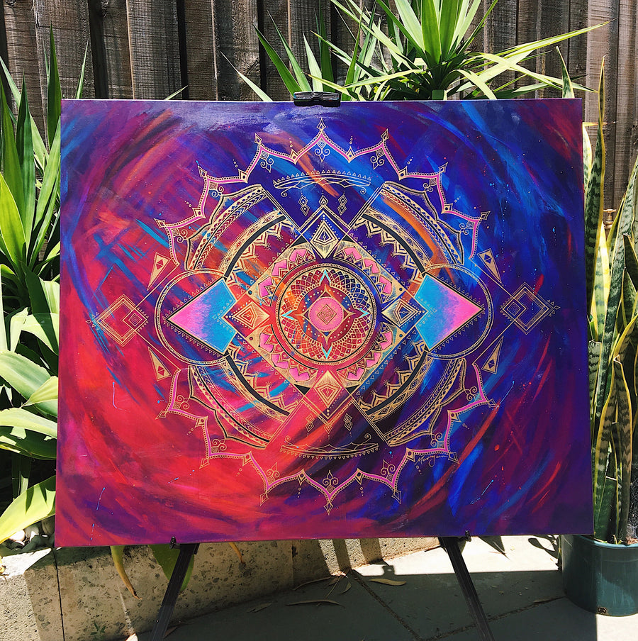 "REUNION" Original on Canvas